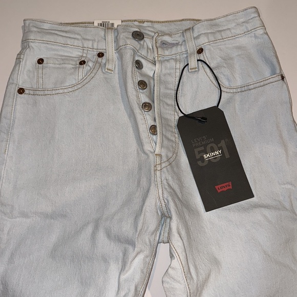 🔥🔥🔥NEW Levi's® Premium 501® SKINNY JEANS - Picture 7 of 9